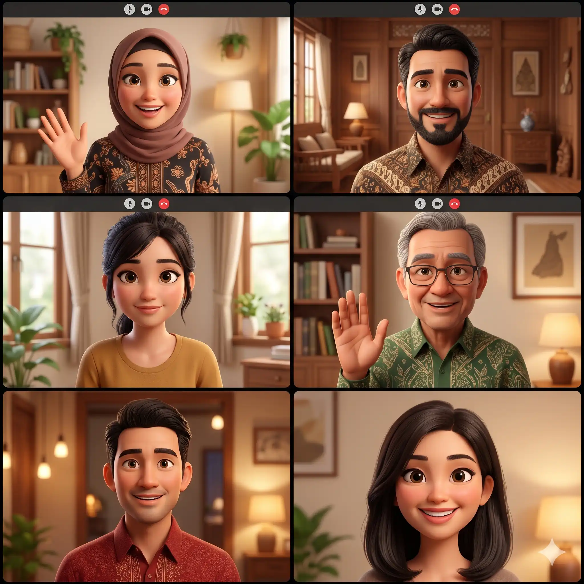 Virtual meeting close-up